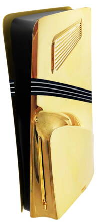 PS5 PRO Disk kryt konzole Gold Electroplated