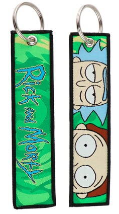 Klíčenka látková vyšívaná Rick and Morty