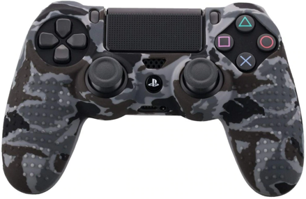 Silikonový obal PS4 grey camo