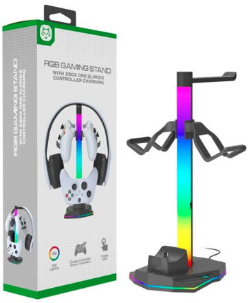 Stojánek Xbox series S/X pro ovladače a sluchátka RGB Stojánek Xbox series S/X pro ovladače a sluchátka RGB