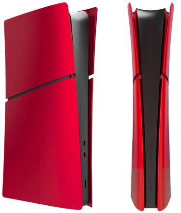 PS5 Slim Digital kryt konzole červený