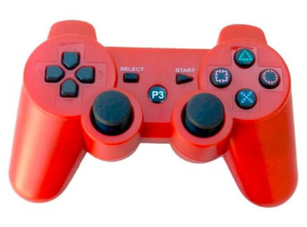 Ovladač PS3 Bluetooth červený