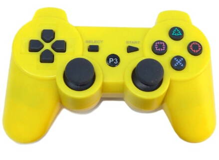 Ovladač PS3 Bluetooth žlutý