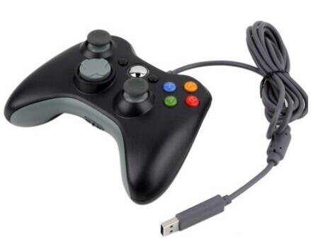 Xbox 360 kabelový ovladač černý