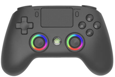 PS4 bezdrátový ovladač černý s RGB podsvícením V2
